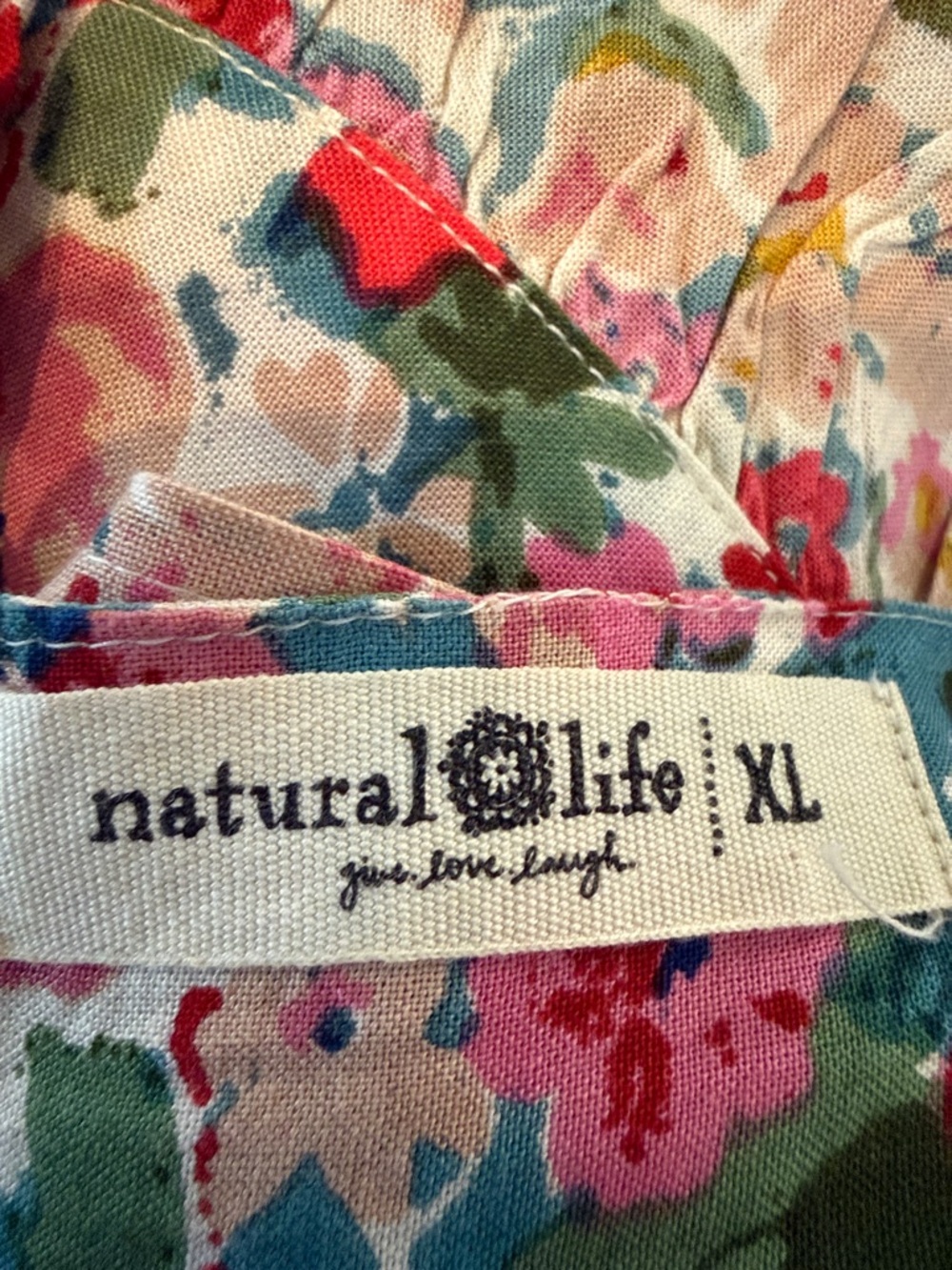 NATURAL LIFE Pink Multi Floral Square-Neck Camisole - Picture 2 of 5